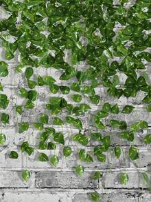 6/12 pezzi Piante artificiali, Foglie finte di Pothos, Ghirlande artificiali, Rampicanti verdi appesi, Decorazioni per pareti della camera da letto, Decorazioni per matrimoni e feste, Decorazioni per lo sfondo della stanza, Decorazioni per il giardino, Forniture per decorazioni per matrimoni e feste - Verde - Visualizzare 2