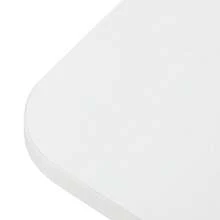 WANLECY Klapptisch, Klapptisch mit Rädern, Kleiner Klapptisch mit Regal, Beistelltisch, Klapptisch für Home Office, Industriedesign, Eiche 80 x 58 x 75 cm - Weiss - Übersicht 10