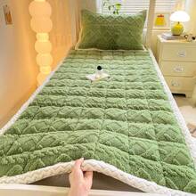 1pc Thick Warm Tafuron Mattress Pad, Home Use Tatami Mat Cushion (Excluding Pillowcase And Pillow), Suitable For Bedroom, Hotel, Dormitory, Autumn/Winter/Spring - Taffeta Quilted Mattress - View 2