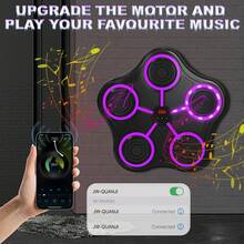 Máquina de boxeo musical de 9 velocidades, máquina de boxeo de pared para niños, máquina de entrenamiento de boxeo inteligente con Bluetooth y guantes de boxeo, equipo de entrenamiento de boxeo para el hogar, la oficina y el gimnasio - Multicolor - Ver 4