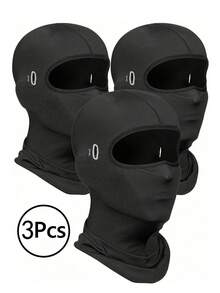 1pc/2pcs/3pcs Unisex Balaclava Ski Mask, Versatile Wear, Lightweight & Breathable, Suitable For Outdoor Activities Like Cycling, Hiking, Trekking