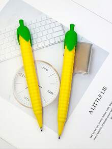 3pcs/Set Creative Automatic Pencils With Cartoon Fruit Designs, Continuous Lead, For Students And Children Writing, Drawing - Multicolor - View 14