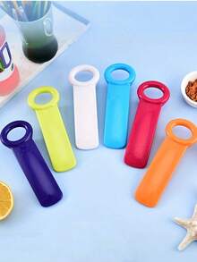 Ouvre-bouteille et ouvre-boîte en plastique coloré - Outil de cuisine manuel ergonomique et antidérapant, convient pour les bières, les languettes et les capsules à vis, facile à utiliser, idéal pour la maison et le restaurant - Multicolore - Voir 3