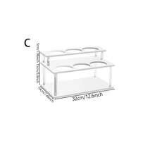 1pc Acrylic Transparent Coffee Syrup Wine Rack, Kitchen Spice Rack, Bar Restaurant Tiered Storage Shelf - Multicolor - View 8