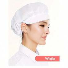 Adjustable Stretch Chef Hat | Unisex Cooking Cap, Oil & Dust Resistant Hair Cover | For Restaurant, Kitchen, Factory, Workshop, Food Service | Perfect Mother's Day Gift - màu sắc - Xem 3