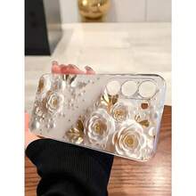 1pc Diamond Pearl Butterfly Transparent Soft Phone Case, Compatible With IPhone 17 Series, Honor, Redmi, Galaxy A04e/12/A13/A14/A34/A50/A52/A53/A54/S21/S22/S23/S24/S25/S25Ultra, 6A/7A/8A, 12T/13TYOUR-BELOVED-PHONE Christmas Gifts Christmas Gifts,New Year Gifts,Valentine's Day Gifts - 無色 - 查看 11