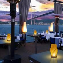 3D Printed Tornado Lamp, Atmosphere Decorative Table Lamp, Bedroom Desk Lamp, Flicker-Free Smart Healthy Lighting, Wooden + White Body Soft Tri-Color Warm - Multicolor - View 5