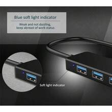 1 Pc USB 3.0 Hub 4-Port USB Hub USB Splitter USB Expander For Laptops Flash Drive HDD - màu đen - Xem 4