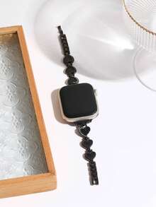 This Creative Metal Silver-Edged Bracelet-Style Band Is Compatible With 38mm, 40mm, 41mm, 42mm, 44mm, 45mm, 46mm, 49mm Models, Including Watch Series 11-1 SE Ultra. It Features An Adjustable Buckle Closure, But Is Not Waterproof (Watch Not Included). - Multicolor - View 14