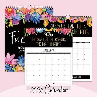 This 2026 Funny Calendar Features Humorous Text, Making It Perfect As An Office/Home Decor, Gag Gift, Or A Wonderful Birthday And Valentine's Day Present For Girlfriends, Best Friends, Coworkers, Mothers, And Other Women. It Also Makes A Great Back-To-School Gift, Room Decor, Desktop Accessory, Or A Beautiful Decoration For Your Home, Office, Living Room, Study, Or Any Other Space.