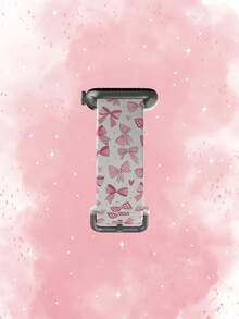 1条简约蝴蝶结设计TPU表带，兼容38/40/41/42/44/45/49mm Ultra/SE/9/10/8/7/6/5/4/3/2/1 - 彩色 - 查看 6