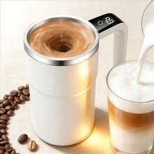 380ml Electric Self-Stirring Mug, USB Rechargeable Stainless Steel Mixing Cup, Automatic Stirring Coffee Cup Suitable For Coffee, Milk, Cocoa And Other Beverages - Multicolor - View 8