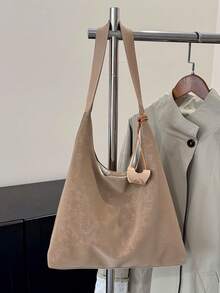 Fashionable Large Capacity Shoulder Tote Bag For Women, Design - Khaki - View 7