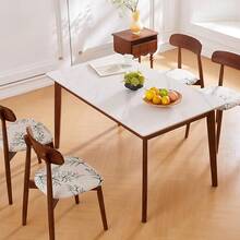 Stretch Non-Slip Soft Washable Dining Chair Covers Set Of 4, Yellow Cushion Slipcovers Kitchen And Dining Room Chairs - 20 - View 5