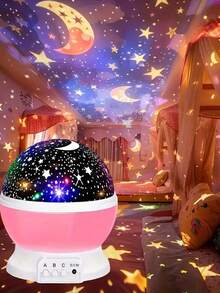 Rotating Starry Night Light For Kids | Rotating Starry Sky And Moon Projection, Powered By USB | Cool Bedroom Decoration, Top Choice For Boys And Girls' Holiday Gifts - ánh sáng đa sắc - Xem 7