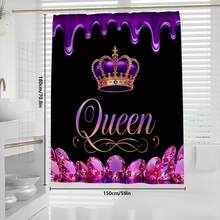 1pc/4pcs Valentine's Day Luxury Queen Style! Red Rose High Heel Shower Curtain Set, Includes 12 Hooks, Non-Slip Bath Mat, U-Shaped Toilet Seat Cover, Machine Washable, Artistic Design, Suitable For All Seasons, Valentine's Day Shower Curtain, Bathroom Decor - Multicolor - View 19