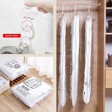 Hmulefate Hanging Vacuum Storage BagsUplifegiver Hanging Compressible Storage Bag Vacuum Seal Bags for Clothing 26.5x35.4inch(8Pcs ) - 265 x 354 pulgadas, 8 piezas - Ver 3