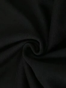 Camiseta Casual de Cuello Redondo para Hombre con Estampado Gráfico Hueco, Manga Corta, Ajuste Regular, Tejido de Punto, Ropa de Primavera/Verano/Otoño, Atuendo Casual|Camiseta gráfica llamativa|Tela elástica - Negro - Ver 6