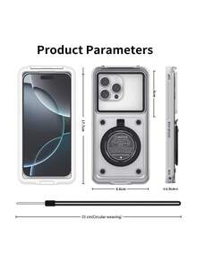 1pc Universal 5.9-6.9-Inch Diving Phone Case - Touch Screen With Stand, Underwater Photography Diving Case, Self-Checking Waterproof Phone Case, Shockproof And Drop Resistant - Suitable For All Smartphones - The Perfect Gift For Water Sports Enthusiasts - Multicolor - View 14