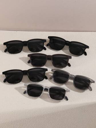 1 pieza Gafas de moda estilo callejero retro para hombres, para todas las estaciones