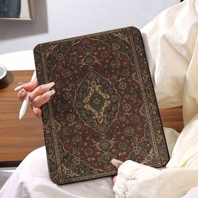 Religious Y-Shaped Foldable Stand, High-Definition UV Printing, 360° Rotatable IPad Protective Case, Suitable For Various IPad Models, Protective Cover Design, Supports Multi-Angle Adjustment, Six-Way Stand Placement, Built-In Pen Slot, Transparent Back Cover, Anti-Drop Protection, Auto Wake/Sleep Function