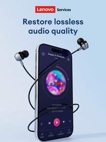 Lenovo 联想 YF20 有线入耳式耳机，配备大动圈单元、环绕立体声、高品质音频、低延迟、高清麦克风，适用于通话、学习、游戏、运动，支持 Type-C 和 3.5mm 双接口。 - 米色 - 查看 5