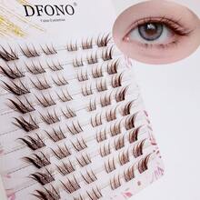 60pcs Short Natural Brown False Eyelashes - 10-12mm, Curly Style, Suitable For Beginners, Perfect For Everyday Makeup | Natural Lash Style | Curly Lashes - C - View 10