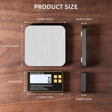15 kg/1 g Balance de cuisine numérique sans fil magnétique avec écran LCD à distance. Balance alimentaire à conception divisée pour la cuisson, la préparation des repas - Argent - Voir 9