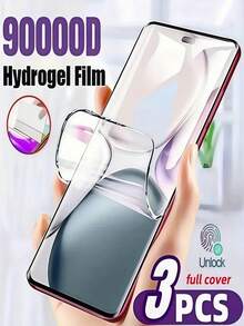 3pcs HD Hydrogel Film Explosion Proof And Scratch Resistant Mobile Phone Screen Protector Film Compatible With Huawei/Honor// Smooth Oil Layer Scratch Automatic Repair, Simple And Easy To Stick Protective Film Soft Film [Not Glass] - Clear - View 48