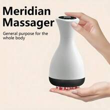 Electric Meridian Brush For Abdominal Massage And Gua Sha, Used For Neck, Shoulder, Leg, Back, And Belly Shaping, Muscle Relaxation, Perfect As A Holiday Gift For Parents. - 白色 - 查看 8