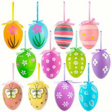 Latest New Easter Egg Pattern Egg Party Home Wedding Decoration Hanging Painted Realistic Plastic Eggs - Birthday Gift - Christmas Gift - Party Gift - Best Gift - Multicolor - View 4