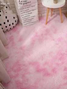 Soft Long Rug For Bedroom Living Room Pink Tie Dye Plush Fluffy Bedside Rug Shag Furry Rug Carpet Non Shedding For Girls Room Home Decorative - Multicolor - View 4