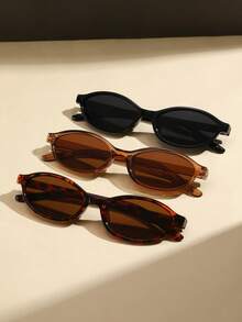 3pcs Black Leopard Print Dark Brown Set