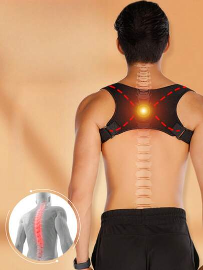 Corrector de postura ajustable unisex, corrector de hombros, soporte completo para la espalda, alivia el dolor de espalda superior e inferior - escoliosis, mejora la postura de la espalda y proporciona soporte lumbar. Corrector de postura unisex, corrector de hombros, soporte completo ajustable para la espalda, alivia el dolor de espalda superior e inferior - escoliosis, mejora la postura de la espalda y proporciona soporte lumbar.