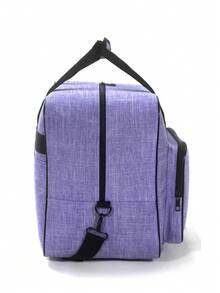 Sewing Machine Carrying Case, Portable Tote Bag Compatible With Singer, Brother, Janome, Multiple Pockets For Storage, Adjustable Shoulder Strap, Fits Most 15-18 Inch Machines, Water-Resistant Oxford Fabric - Purple - View 9