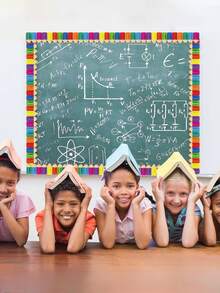 1 Rollo de Pegatinas Decorativas de Borde de Lápiz, Adecuado para Decoración de Manualidades, Pegatinas Creativas y Coloridas para Habitación, Aula, Pizarra, Álbum de Fotos, Decoración de Bordes, Regalos de Fiesta Infantil y Vacaciones - Multicolor - Ver 8