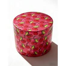 The Luxe Grinder | 2 Inch Cute Pink Strawberry, Cherry & Leopard Print | Chic Zinc Alloy For Her,  Accessories, Gift For Smokers - 直徑 50毫米 - 查看 13