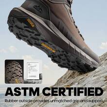 Men Wide Fit Boots - Coffee Brown - View 8