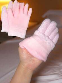 1双含精油的保湿袜，足部去角质面膜（适用于干燥、皲裂的足部），凝胶护腿套（用于足部保湿护理） - 彩色 - 查看 5