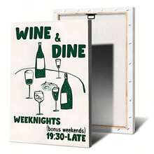 1pc/3pcs Set Minimalist Wine Red Canvas Wall Art, Vintage Wine Poster, Pasta Night Food Painting, Bar Cart Wall Decor, Suitable For Bedroom, Living Room, Corridor, Dining Room, Home Decor, Summer Decor, Frameless Gift, Birthday, Graduation, Kitchen Decor - Multicolor - View 31