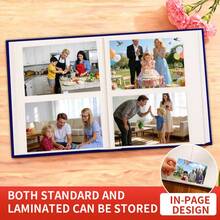 6-Inch Photo Album, Large Capacity 200 Pockets, Velvet Material, Suitable For Family, Wedding, Anniversary, Travel, Graduation, Ideal Gift - Multicolor - View 2