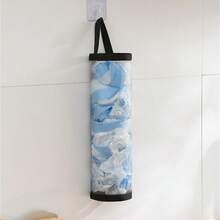 Garbage Bag Storage, Kitchen Wall-Mounted Plastic Bag Storage Bag, Pull-Out Household Shopping Bag Mesh Storage Box - Multicolor - View 11