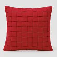 Cushion Cover With Cotton Ribbons, Macrame, Boho Chic, Rustic, Trance, Modern, 45cm X 45cm - 紅色 - 查看 9