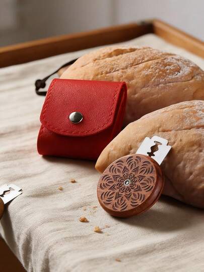 Rundbröd Lam/Surdegslam - Träbrödskårkniv - Brödskårkniv För Hembakat Bröd Och Baguette