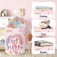 Clastyle 45L Cesta Ropa Sucia Animales Dinosaurios Hs Verde Lindo Cestos Almacenaje Juguetes s Plegable Redonda de Dormitorio 36x45 cm