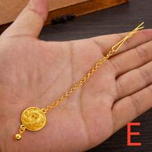 1pc Women's Classic Hollow Jewelry Headchain, Golden Color Jewelry For Party, African Bride Wedding Jewelry Gift, Hair Accessories For Women - Golden - View 14