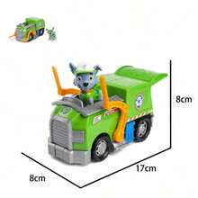 Spin Master Spin Master Vehículo con figura coleccionable, apto para niños de 3+ años (estilo aleatorio) - Camión de reciclaje ecológico + R.o.c.k.y - Ver 4