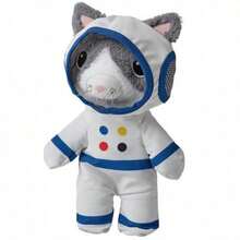 IKEA Peluche de gato astronauta AFTONSPARV - Abrazo cómodo, compañero tierno para niños, 28 cm, blanco grisáceo - blanco grisáceo - Ver 11