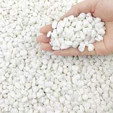 白色鹅卵石，大鹅卵石，日式花园小径，旱地景观花园装饰 - 白色 - 查看 6