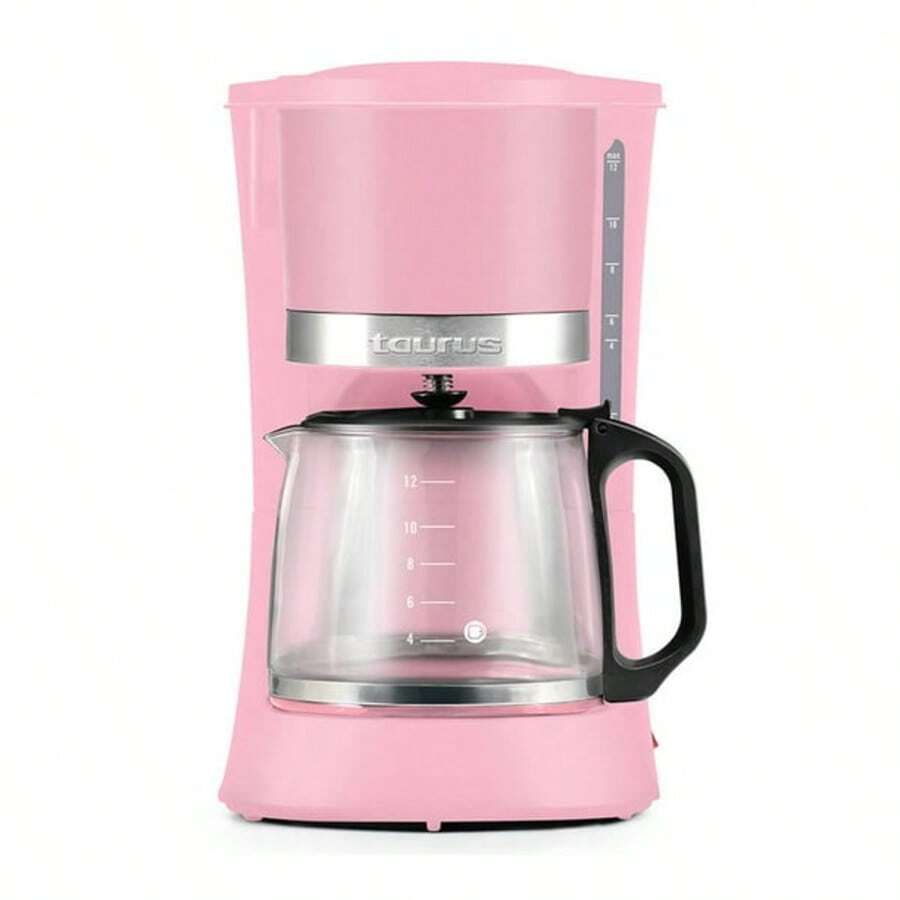 Cafetera Taurus Coffemax Elora 12 Tazas Filtro Permanente 700W Color Rosa - Tipo de Enchufe A USA (110-127V) - Ver 1